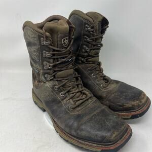 Ariat Men's Conquest 8Waterproof, Insulated Waterproof Boots Camo Size 9.5